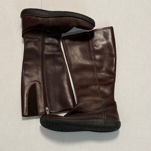 Birkenstock BOOTS Leather Brown Zip Closure Open Regular Footprint Size 37